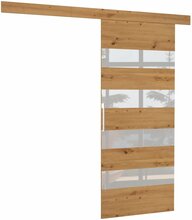 Lükanduks ADRK Furniture Milou 86, 86 x 205 x 1.6 cm, pruun/valge