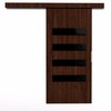 Lükanduks ADRK Furniture Forli 106, 106 x 205 x 1.6 cm, pruun/must/Wenge