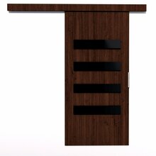 Lükanduks ADRK Furniture Forli 106, 106 x 205 x 1.6 cm, pruun/must/Wenge