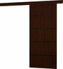 Lükanduks ADRK Furniture Muschu 86, 86 x 205 x 1.6 cm, must/pruun