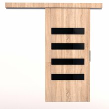 Liuguksed ADRK Furniture Forli 96, 96 x 205 x 1.6 cm, Sonoma, pruun
