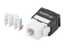 Keystone moodul Lanberg KSU5-2000, RJ45LSA, UTP, Cat5e, 180 kraadi, must