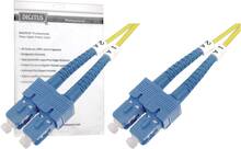 Optiline kaabel Digitus DK-2922-05, SC Duplex, 5 m, kollane