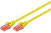 Võrgukaabel Digitus DK-1617-100/Y, Cat6, U/UTP, 10 m, kollane