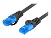 Võrgukaabel Lanberg PCF6A-10CC-0300-BK, Cat6A, S/FTP, 3 m, must