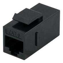 Ühendusmoodul Deltaco MD-125, Cat6, varjestamata, 2xRJ45, plastmass, must