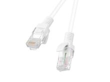 Võrgukaabel Lanberg PCU6-10CC-0050-W, Cat6, RJ45/RJ45, 0.5 m, valge