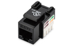 Keystone pistik Digitus DN-93501, Cat5e, varjestamata RJ45 	o LSA, must