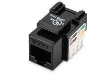 Keystone pistik Digitus DN-93501, Cat5e, varjestamata RJ45 o LSA, must