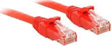 Võrgukaabel Lindy Cat6 U/UTP, RJ45 M/M, 250MHz, 3 m, punane