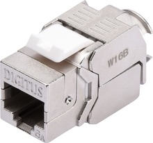 Keystone moodul Digitus CAT 6A DN-93615-24, varjestatud, tööriistavaba, komplekt 24 tk, hõbe