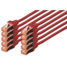 Võrgukaabel Digitus DK-1644-0025-R-10, Cat6, S/FTP, 0,25 m, punane