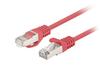Võrgukaabel Lanberg PCF6-20CC-0100-R, Cat6, U/UTP, 1 m, punane