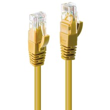 Võrgukaabel Lindy Cat6 U/UTP, RJ45 M/M, 250MHz, 2 m, kollane