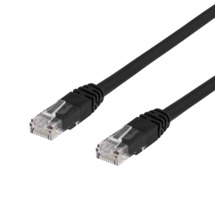 Võrgukaabel DELTACO U/UTP Cat6, 2 m, must