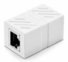 Adapter Ugreen RJ45-RJ45, Cat7, UTP, valge
