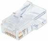 RJ45 pistik Techly IWP-JAR-C6RTY, Cat6, UTP, 100 tk, läbipaistev