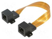 Adapter Lanberg ADS-RJ45-RJ45-245, RJ-45 female, 0.17 m, oranž