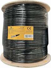Võrgukaabel Gembird FPC-6004GE-SO-OUT, Cat6, FTP, välitingimustesse, geeliga täidetud, 305 m, must