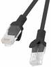 Võrgukaabel Lanberg PCU5-20CC-0100-BK, Cat5e, U/UTP, 1 m, must