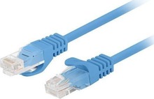 Võrgukaabel Lanberg PCU6-10CC-0150-B, Cat6, U/UTP, 1,5 m, sinine, 10 tk pakis