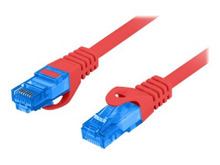Võrgukaabel Lanberg PCF6A-10CC-0100-R, Cat6A, S/FTP, 1 m, punane