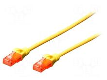 Võrgukaabel Digitus DK-1512-020/Y, Cat5e U-UTP, patch, 2 m, kollane