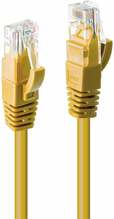 Võrgukaabel Lindy Cat6 U/UTP, RJ45 M/M, 250MHz, 1 m, kollane