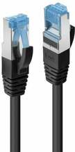 Võrgukaabel Lindy 47177, Cat6A, S/FTP, 1 m, must