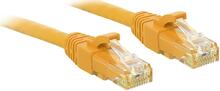 Võrgukaabel Lindy Cat6 U/UTP, RJ45 M/M, 250MHz, 5 m, kollane