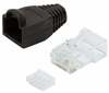 Pistikupesa Logilink MP0024, Cat6 RJ45, 100 tk, varjestamata, must