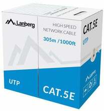 Võrgukaabel Lanberg LCU5-10CC-0305-B, Cat5e, UTP, 305 m, sinine