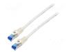 Võrgukaabel Lanberg Patchcord Cat6A S/FTP LSZH CCA, 20 m, valge