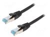 Võrgukaabel Logilink CQ6135S, Cat6A, S/FTP, 40 m, must