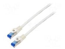 Võrgukaabel Lanberg Patchcord Cat6A S/FTP LSZH CCA, 20 m, valge