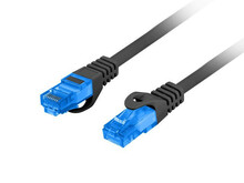 Võrgukaabel Lanberg PCF6A-10CC-0200-BK, Cat6A, S/FTP, 2 m, must