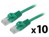 Võrgukaabel Lanberg PCU6-20CC-0025-G, Cat6, UTP, 0.25 m, roheline