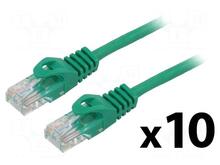 Võrgukaabel Lanberg PCU6-20CC-0025-G, Cat6, UTP, 0.25 m, roheline