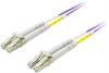 Optiline kaabel Deltaco LCLC-705, LC-LC, 50/125, OM4, multimode, duplex, 5 m, lilla
