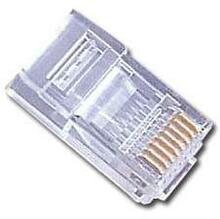 Modulaarne LAN pistik Gembird PLUG3UP6/50, RJ45, 8P8C, 6U, 50 tk, läbipaistev