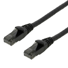 Võrgukaabel Deltaco U/UTP High Flex Cat6, 24AWG, 500MHz, LSZH, must, UUTP-1500