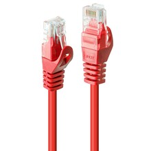 Võrgukaabel Lindy Cat6 U/UTP, RJ45 M/M, 250MHz, 2 m, punane