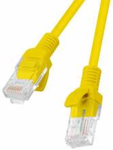 Võrgukaabel Lanberg PCU5-20CC-0025-Y, Cat5e, U/UTP, 0,25 m, kollane