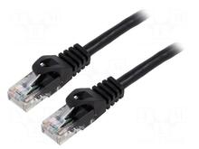 Võrgukaabel Lanberg PCU6-10CU-0500-BK, Cat6, UTP, LSZH, 5 m, must