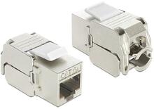 Keystone moodul Delock RJ45 LSA Cat6A, valge
