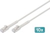 Võrgukaabel Digitus DK-1632-A-050B-10, Cat6A F/FTP, 5 m, hall, 10 tk