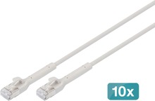 Võrgukaabel Digitus DK-1632-A-050B-10, Cat6A F/FTP, 5 m, hall, 10 tk