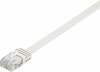 Võrgukaabel Goobay U/UTP Cat6 Flat, RJ45-RJ45, 20 m, valge