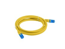Võrgukaabel Lanberg PCF6A-10CC-0300-Y, Cat6A, S/FTP, 3 m, kollane