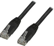 Võrgukaabel Deltaco TP-611S, Cat6, U/UTP, 1.5 m, must